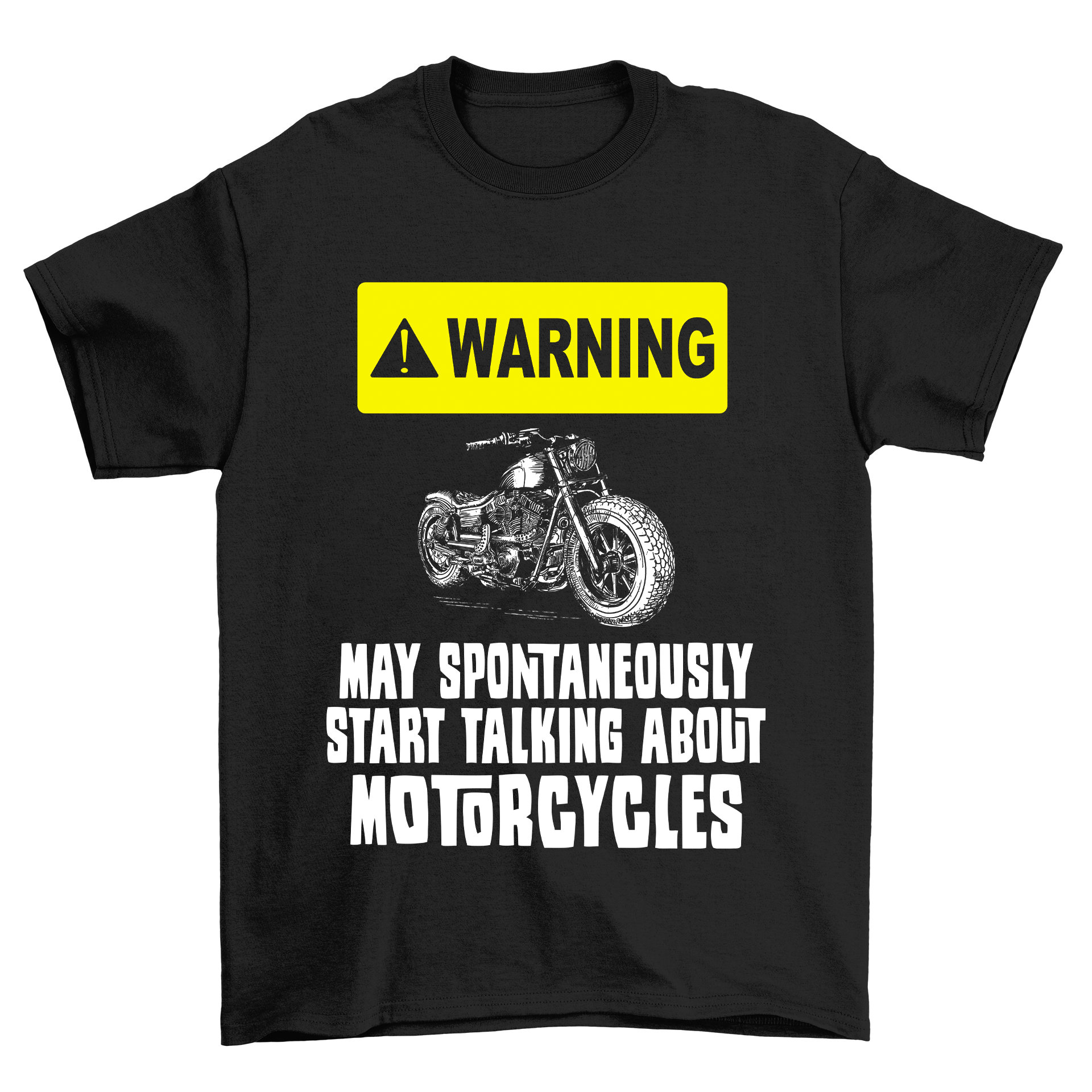 Mens Motorcycle T-Shirt – Funny Warning Graphic Tee for Riders Mens Motorcycle T-Shirt – Funny Warning Graphic Tee for Riders