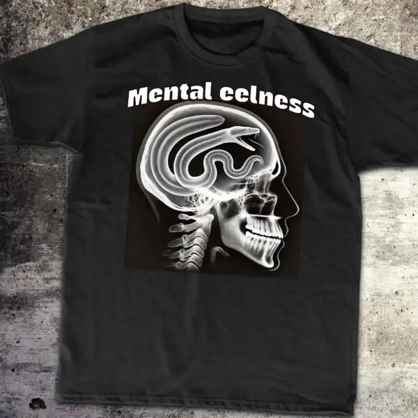 Mental Eelness Meme T-Shirt – Dark Humor for Meme Lovers
