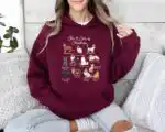 Meowy Christmas Cat Sweatshirt – Cozy Holiday Gift for Cat Lovers