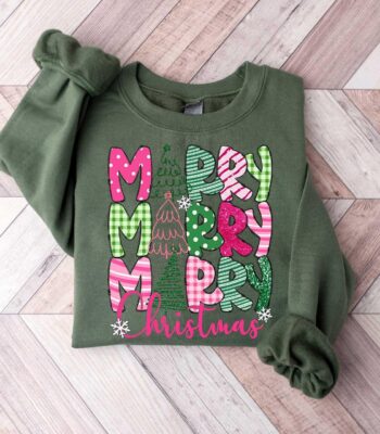 Merry and Bright Trees Women's Christmas Shirt – Cute Holiday Tee