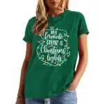 Merry Christmas Shirt – Funny Women's Holiday Short Sleeve Tee