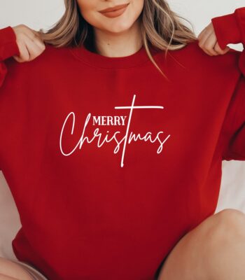 Merry Christmas Sweatshirt – Cozy Family Matching Hoodie