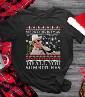 Merry Christmas to All You Sumbitches T-Shirt – Funny Cowboy Tee