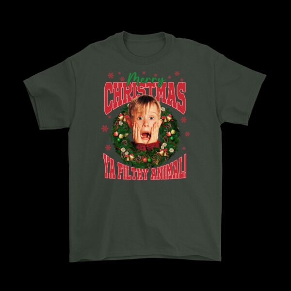 Merry Christmas Ya Filthy Animal Tee – Fun Holiday Cotton Shirt