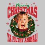 Merry Christmas Ya Filthy Animal Tee – Fun Holiday Cotton Shirt