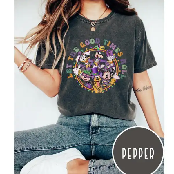 Mickey and Friends Mardi Gras Shirt – Family Fat Tuesday Tee