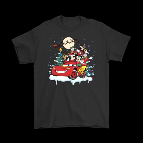 Mickey & Friends Lightning McQueen Sleigh T-Shirt – Fun Holiday Tee