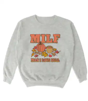 MILF '25 Crewneck Sweatshirt – Soft Vintage-Style Cozy Top