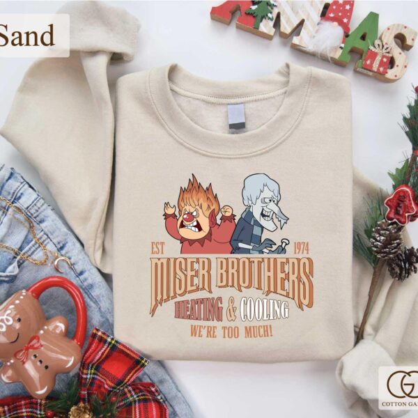 Miser Brothers Sweatshirt – Cozy Snow & Heat Miser Tee Gift