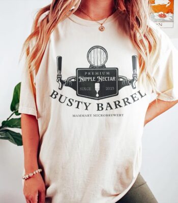 Momma Busty Barrel Breast Milk Brewery Shirt – Fun Soft Tee for Moms