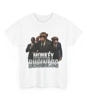 Monkey Business Cotton Tee – Classic Fit Unisex Shirt