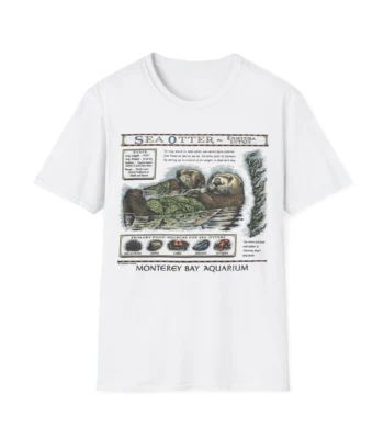 Monterey Bay Aquarium Otter Shirt – Vintage Wildlife Graphic Tee