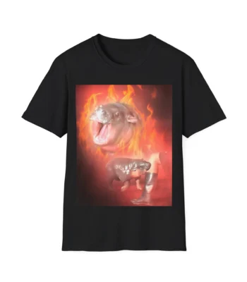 Moo Deng Hippo Shirt – Funny Baby Hippo Meme Graphic Tee