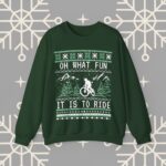 Mountain Biking Sweatshirt – Festive Ugly Christmas Crewneck