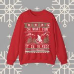 Mountain Biking Sweatshirt – Festive Ugly Christmas Crewneck