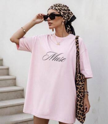 Muse Tee Shirt – Minimalist Soft Cotton Top for Trendy Girls