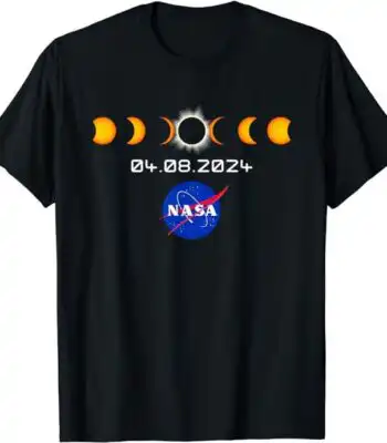 NASA Total Solar Eclipse 2024 Shirt – Classic Unisex Cotton Tee