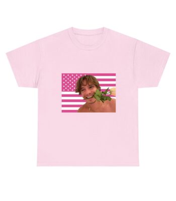 Nicholas Chavez Pink American Flag Tee – Comfortable Unisex Shirt