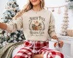 North Pole Book Club Sweatshirt – Cozy Gift for Book Lovers