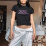 Not Trying To Slut Shame Baby Tee – Y2K Funny Feminist Crop Top