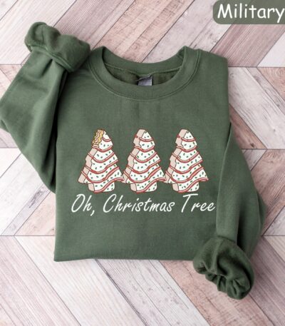 Oh Christmas Tree Sweatshirt – Merry Holiday Graphic Top