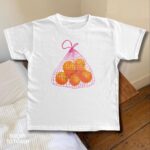 Oranges Baby Tee – 90s Style Fruit Graphic for Women