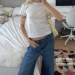 Oranges Baby Tee – 90s Style Fruit Graphic for Women