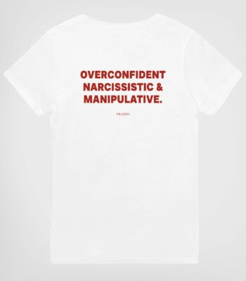 Overconfident & Manipulative Graphic Tee – Classic Unisex Cotton Shirt