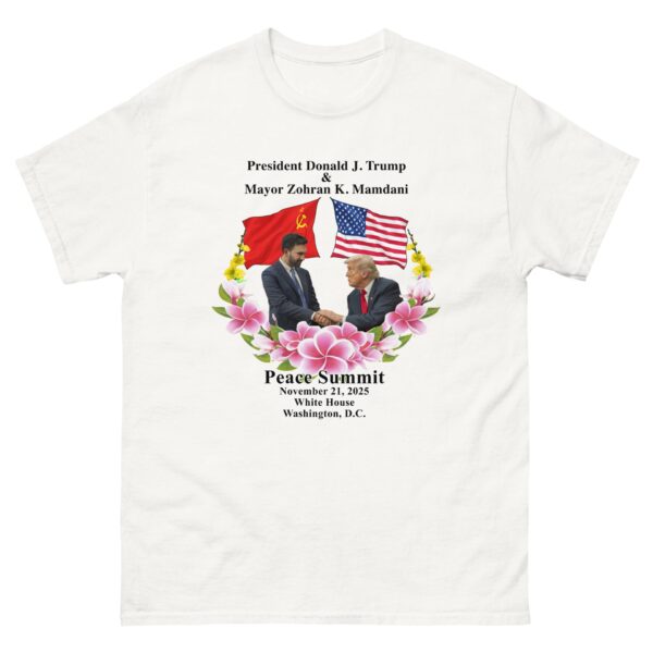 Peace Summit Graphic Tee – Donald Trump & Zohran Mamdani Design