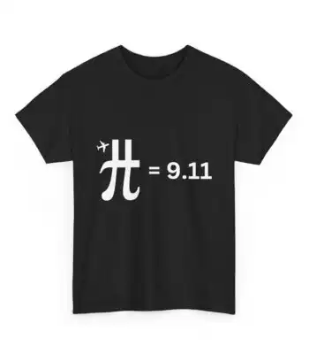Pi = 9.11 Unisex Heavy Cotton Tee – Classic Comfort Shirt