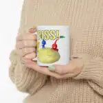 Pikmin PISS Mug – Funny White Ceramic Coffee Cup for All Drinks