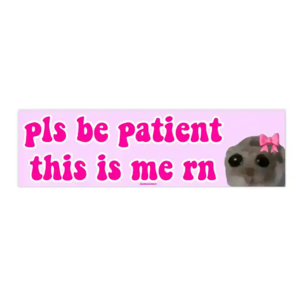 Please Be Patient This Is Me RN Bumper Sticker & Magnet - Waterproof
