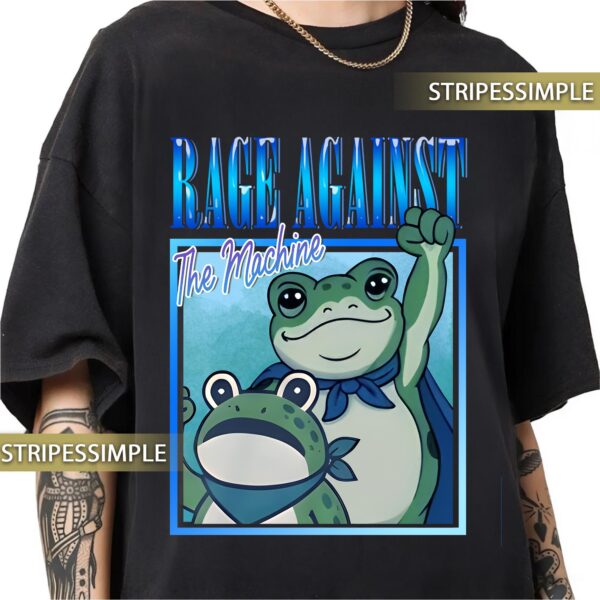 Portland Frog Graphic Tee – Retro Unisex Cotton Shirt