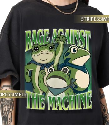 Portland Frog Rage Against The Machine Tee – Retro 90s Unisex Shirt