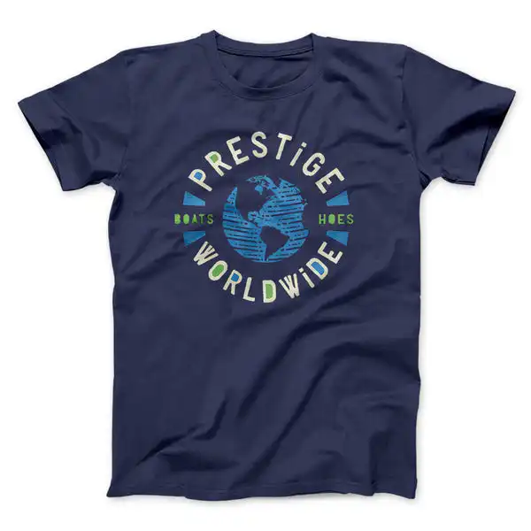 Prestige Worldwide Movie Tee – Soft Unisex Funny Graphic Shirt