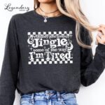 Probably Just Gonna Jingle Some of the Way I'm Tired Tee - Cozy Christmas Vibe Shirt