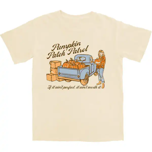 Pumpkin Patch T Shirt – Soft Cotton Tee for Fall Fun