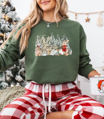 Rabbit Christmas Sweatshirt – Cute Holiday Hoodie for Women