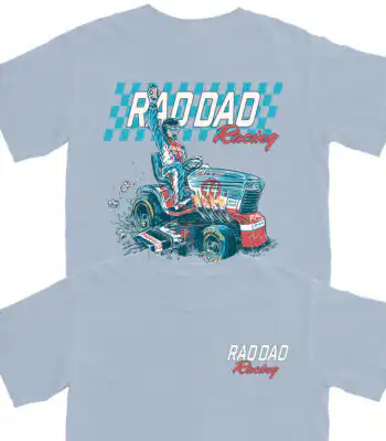 Rad Dad Racing T Shirt – Soft Cotton Tee for Cool Dads