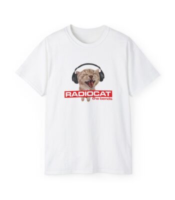 Radiocat T-Shirt – Funny Cat Graphic Tee for Music Lovers