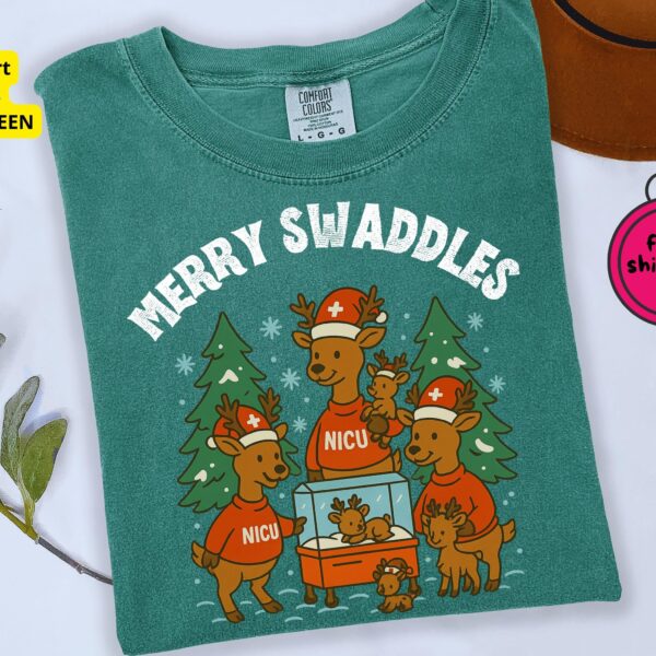 Reindeer NICU Nurse Christmas Shirt – Cozy Holiday Comfort Tee