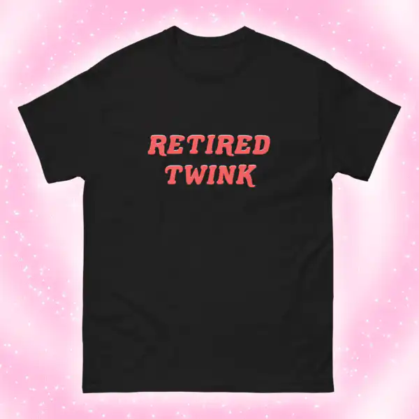 Retired Twink Tee – Playful Cotton Graphic Shirt for All