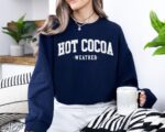 Retro Holiday Sweatshirt – Cute Hot Cocoa Christmas Hoodie