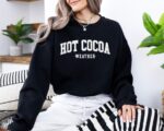 Retro Holiday Sweatshirt – Cute Hot Cocoa Christmas Hoodie