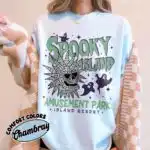 Retro Spooky Island Shirt – Funky Disco Skull Halloween Tee