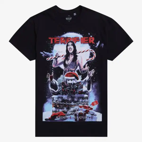 Rhea Ripley Terrifier Holiday T-Shirt – Fun Festive Graphic Tee