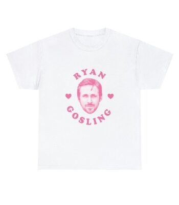 Ryan Gosling Pink Heart Tee – Soft Unisex Casual Cotton Shirt