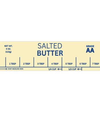 Salted Butter Bumper Sticker – Funny Vinyl Car Decal 8.7'' x 2.7''