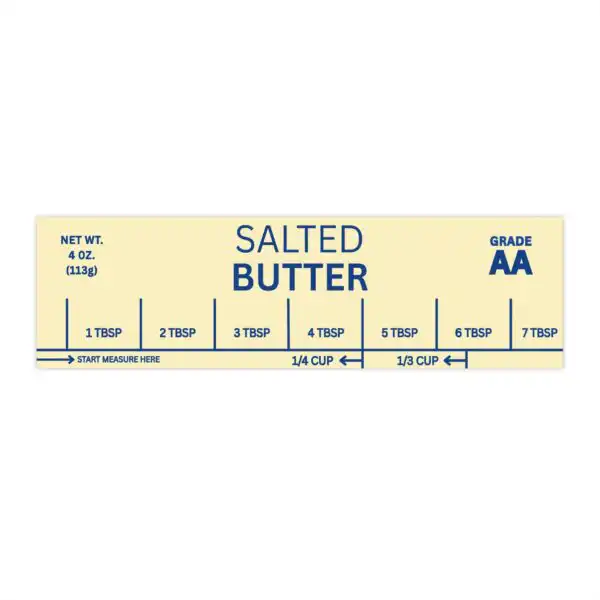 Salted Butter Bumper Sticker – Funny Vinyl Car Decal 8.7'' x 2.7''