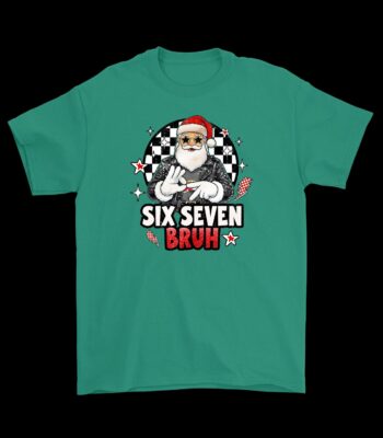 Santa Christmas Six Seven Slang Tee – Funny Holiday Graphic Shirt